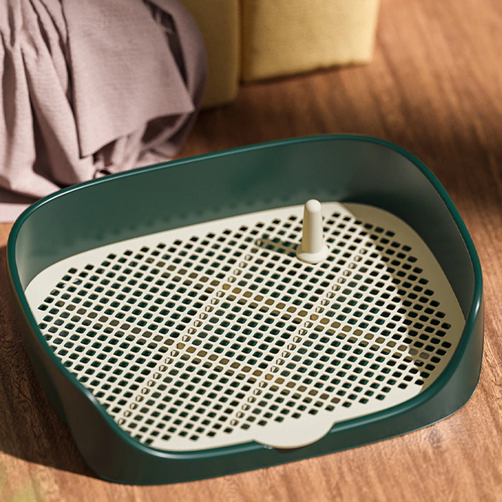 Pet Dog Toilet for Cat Portable Indoor Outdoor with Protection Wall Training Pad Holder Lavatory Basin Litter Box Trainer Corne