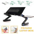 Verstellbarer Laptop-Tischständer Tragbarer ergonomischer Lapdesk aus Aluminium für TV-Bettsofa PC Notebook Tischständer mit Mauspad