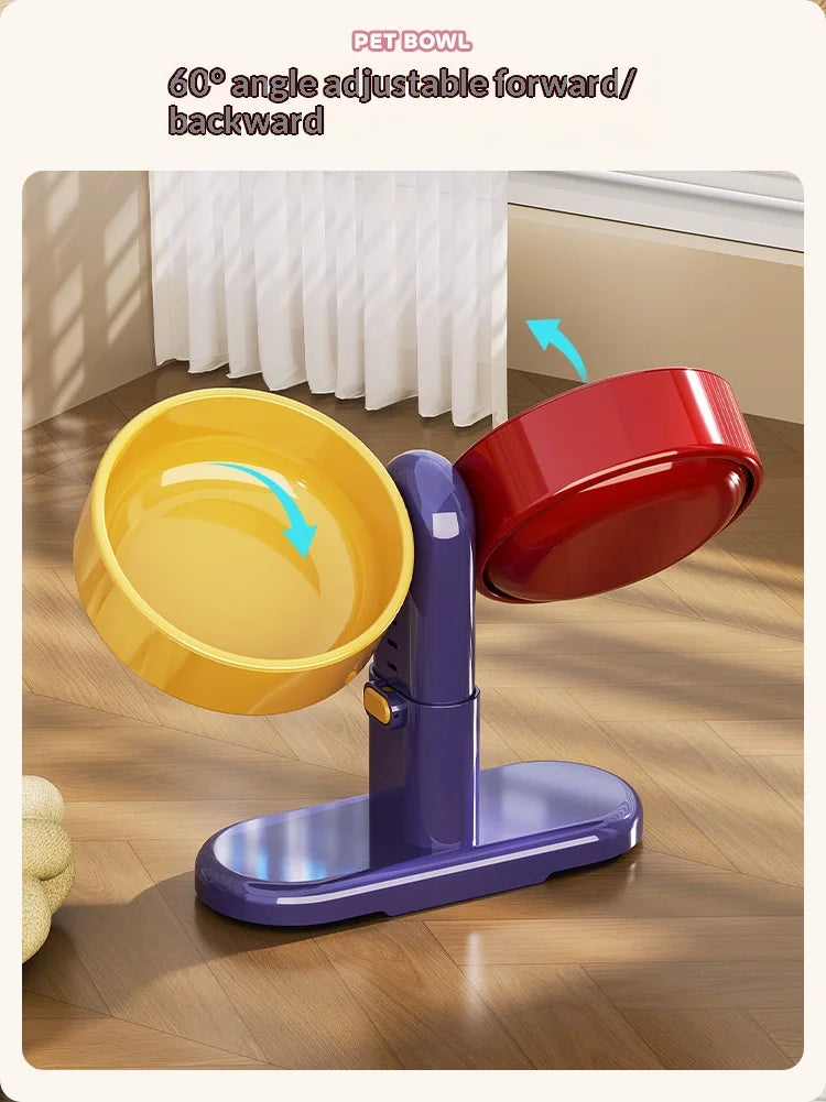 Pet supplies: Cat bowls/water bowls, dog bowls, tip-over resistant pet bowls, height adjustable.
