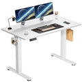 JHK Elektrischer Stehschreibtisch Höhenverstellbar 100x60 cm Steh-Sitz-Computertisch Ergonomischer Arbeitstisch