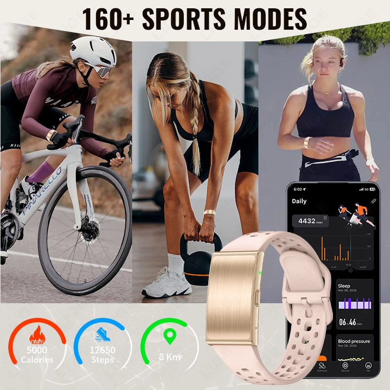 Heart Rate Monitor Smart Bracelet AI Recording 79 Languages 1GB Memory 160+ Modes IP67 Waterproof Sport Fitness Sports Band