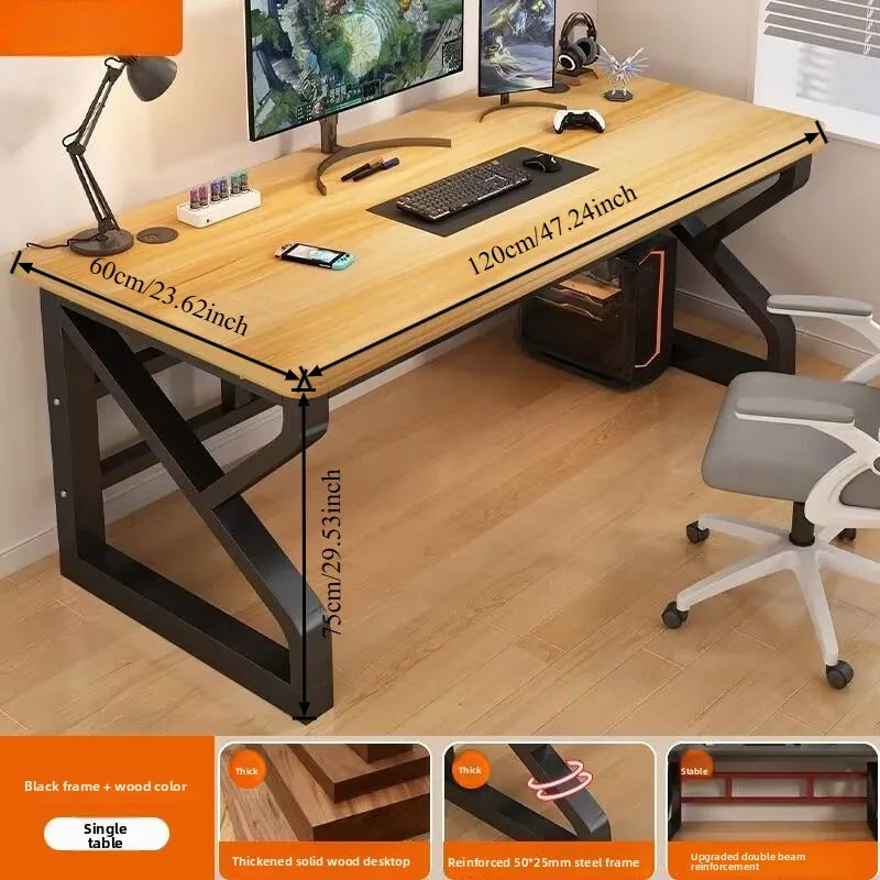 Computertischmöbel für Home Office, Gaming-Schreibtisch, Workstation, Studiertisch mit mehreren Größenoptionen, moderne Wohnmöbel