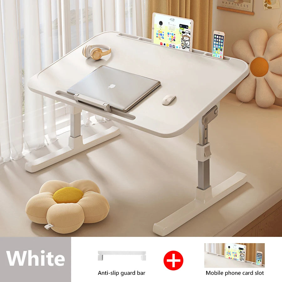 Laptop-Tisch, klappbarer Betttisch, verstellbarer Computertisch, Bürotisch, Kinderschreibtisch, Schlafzimmer-Wohnzimmer-Tisch, verstellbar