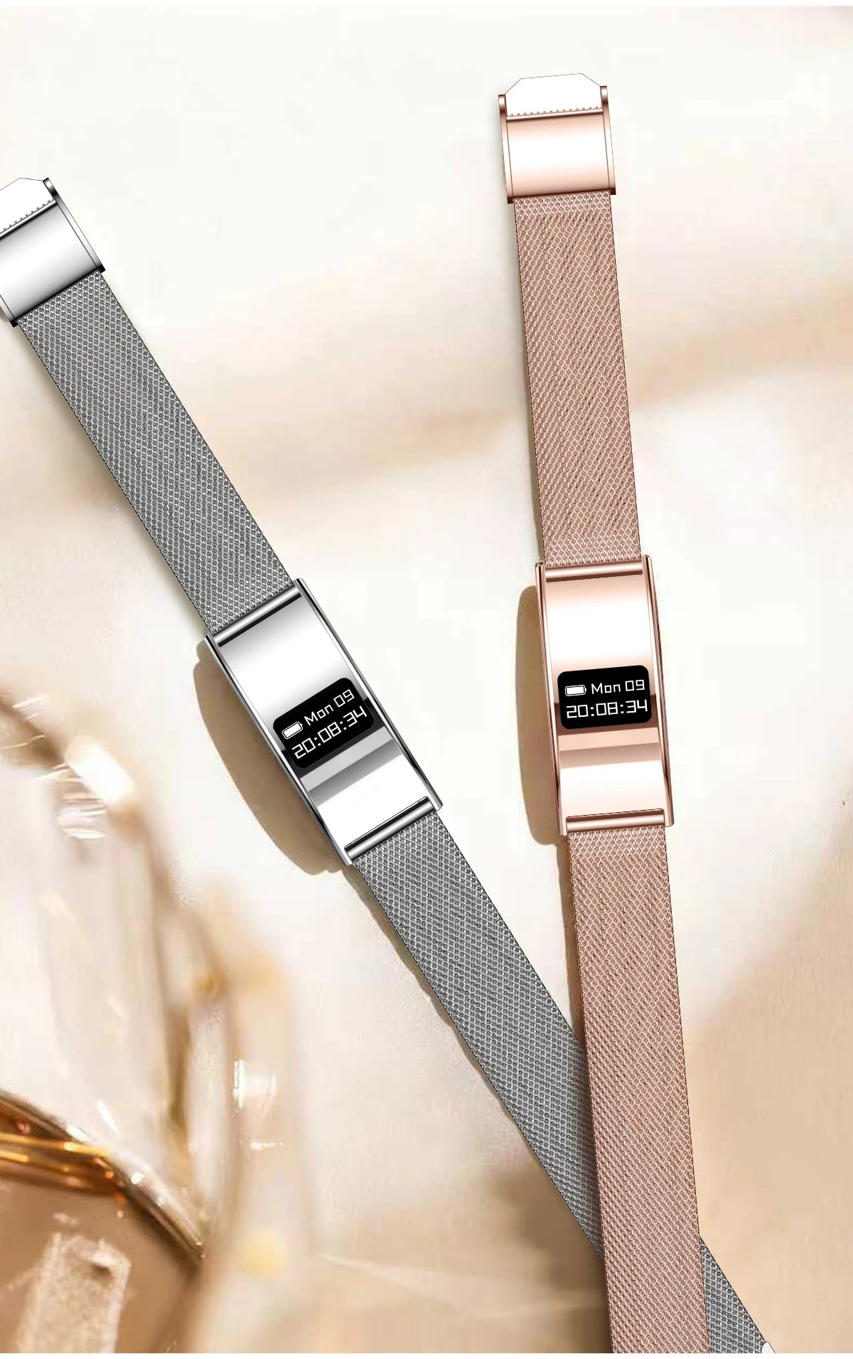 LIGE Bracelet Ultra-mince Sport Fitness Tracker Santé Smart Bracelet Podomètre Moniteur de Fréquence Cardiaque Montre Intelligente Rappel d'Appel