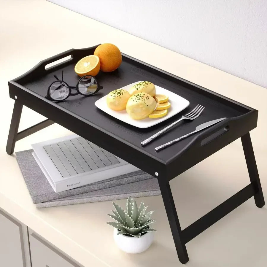 Dessert-Klapptablett Schlafzimmer-Lesetisch Büro-Frühstücksteetablett Multifunktionales Lesepult Boden-Computertischplatte