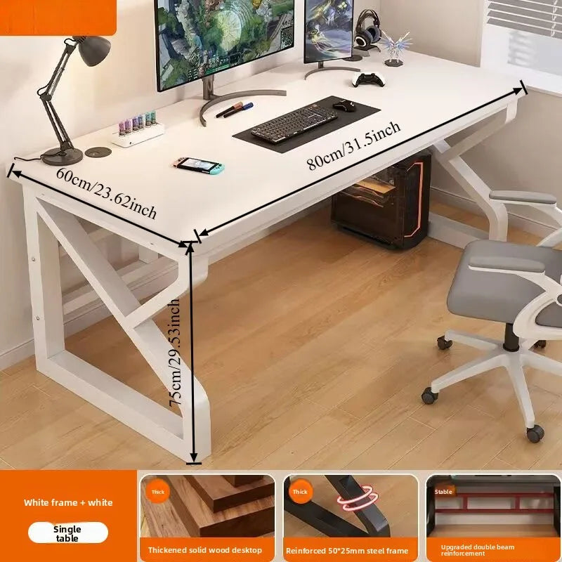 Computertischmöbel für Home Office, Gaming-Schreibtisch, Workstation, Studiertisch mit mehreren Größenoptionen, moderne Wohnmöbel
