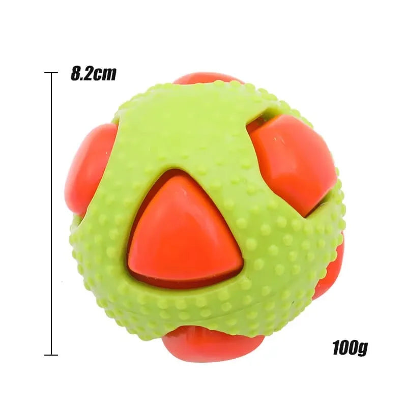 Haustier TPR Spielzeugball Interaktion Haustiere Langeweile vertreiben Bissfestigkeit Kleiner Mittlerer Hund Beiß- Schlaf- Entlüftungsball Blitz