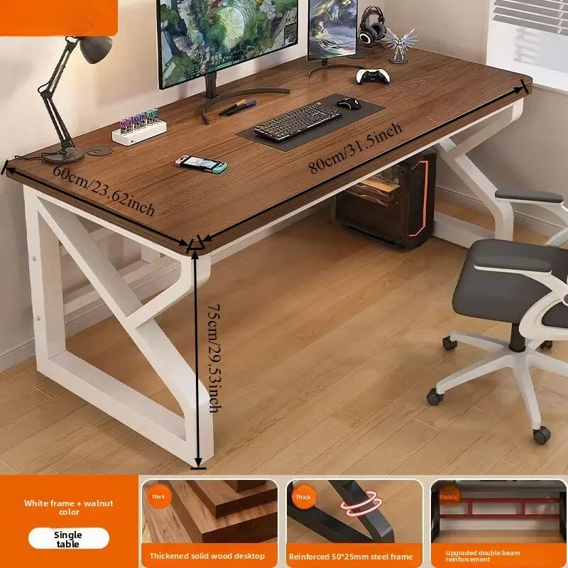 Computertischmöbel für Home Office, Gaming-Schreibtisch, Workstation, Studiertisch mit mehreren Größenoptionen, moderne Wohnmöbel