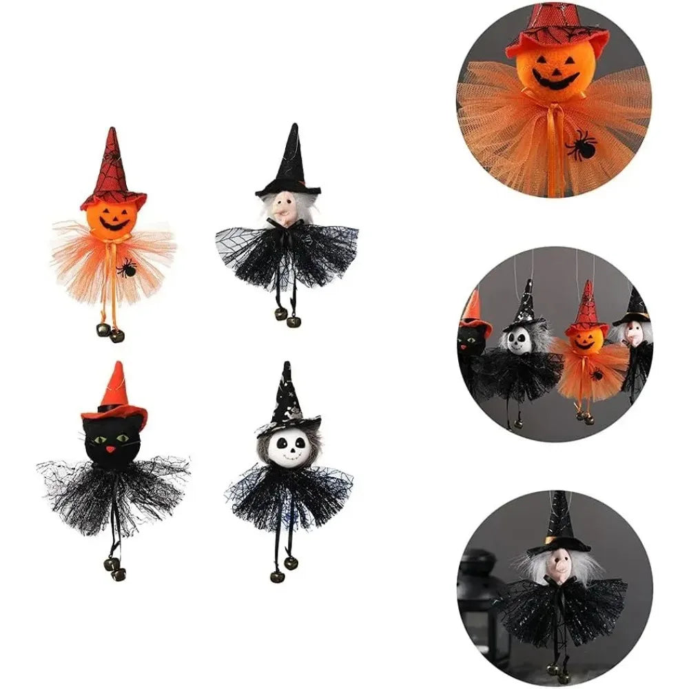 Halloween-Dekorationen Puppe Bar-Dekor Kürbis Geist Hexe Anhänger Gruselige Halloween Kindergeschenk Halloween-Party-Dekoration für Zuhause