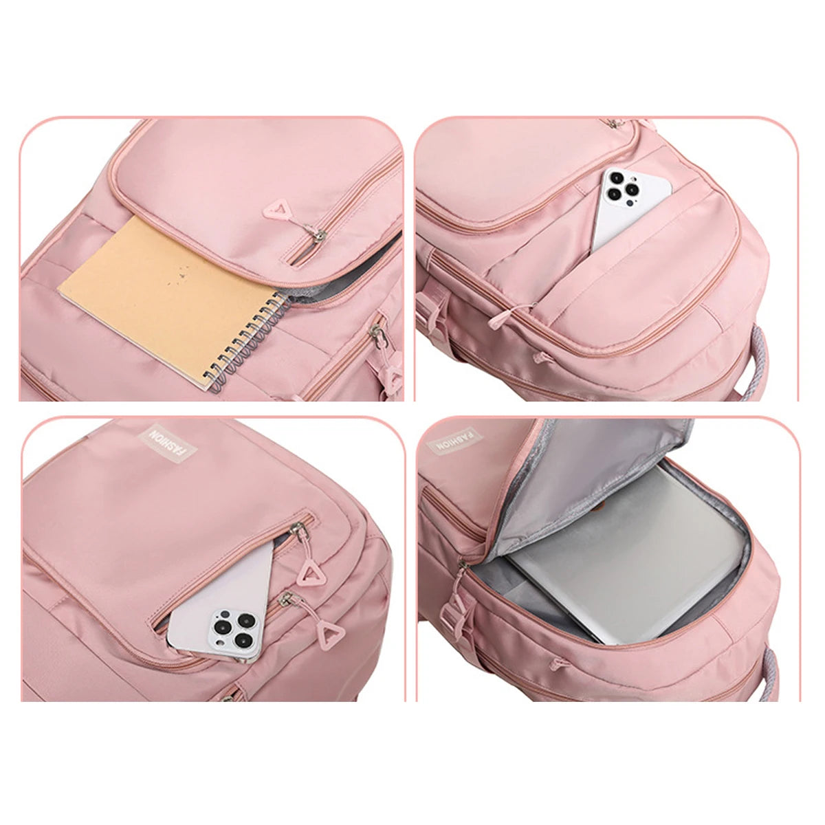 New Large-capacity College Students Lightweight Spine Bag, Outdoor Sports Travel Lovers Backpack, with Computer Pocket Inside