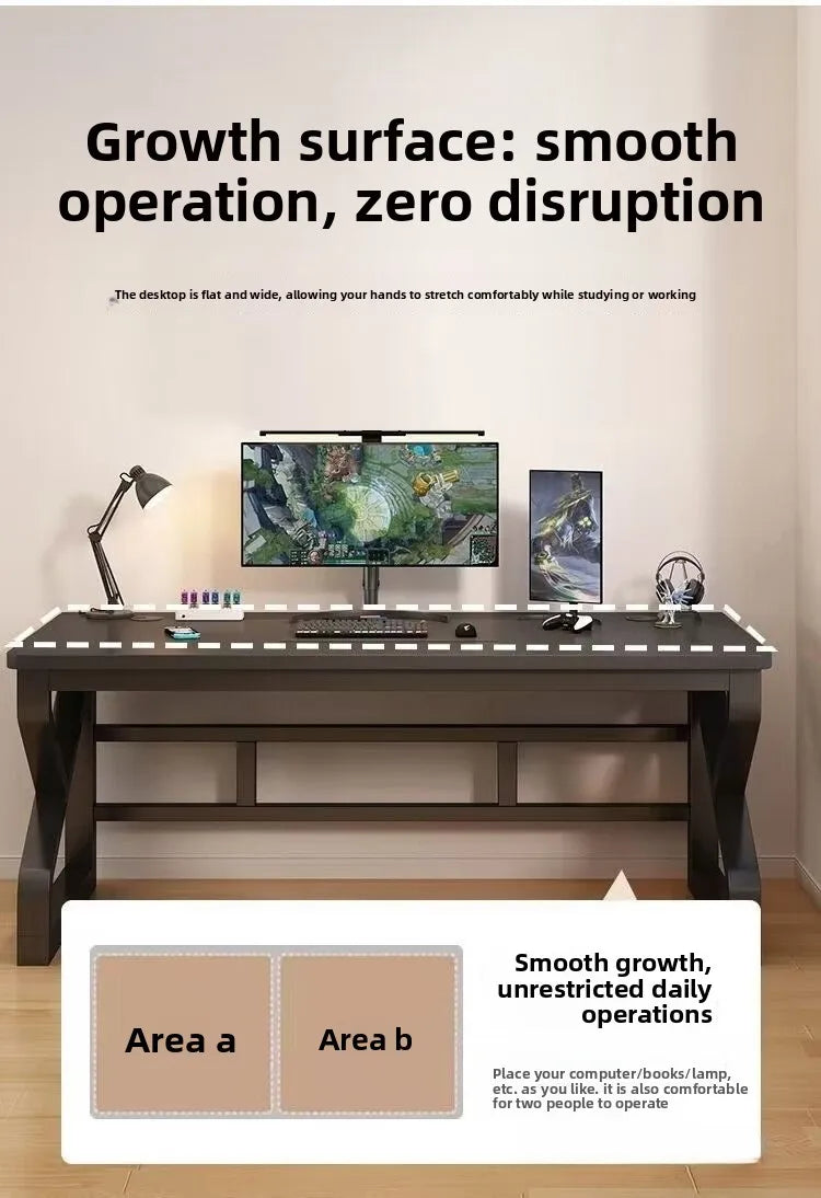 Computertischmöbel für Home Office, Gaming-Schreibtisch, Workstation, Studiertisch mit mehreren Größenoptionen, moderne Wohnmöbel