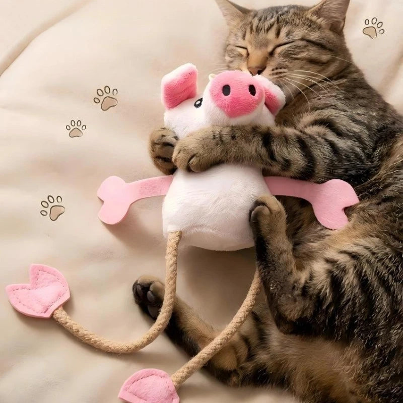 Katzen-Hundespielzeug, interaktives Plüschschwein, Haustierprodukte, großes und kleines Hundekauspielzeug, quietschendes Welpenbeißspielzeug, Zahnreinigung, Haustierbedarf
