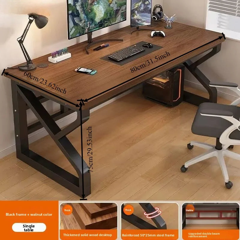 Computertischmöbel für Home Office, Gaming-Schreibtisch, Workstation, Studiertisch mit mehreren Größenoptionen, moderne Wohnmöbel