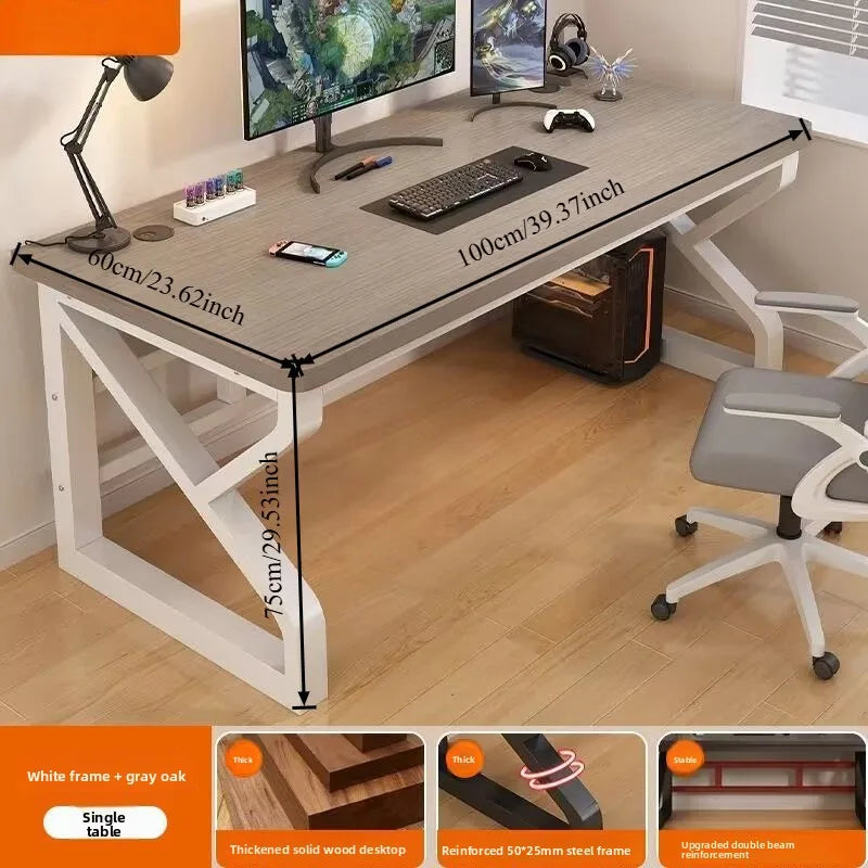 Computertischmöbel für Home Office, Gaming-Schreibtisch, Workstation, Studiertisch mit mehreren Größenoptionen, moderne Wohnmöbel