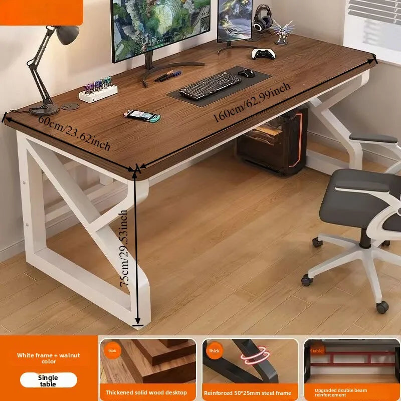 Computertischmöbel für Home Office, Gaming-Schreibtisch, Workstation, Studiertisch mit mehreren Größenoptionen, moderne Wohnmöbel