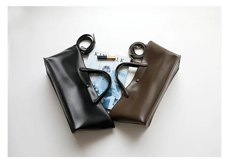 2026 New Summer Genuine Leather Casual Totes High Quality Women Shoulder Crossbody Bags Ladies Large Commute Handbags Coffee