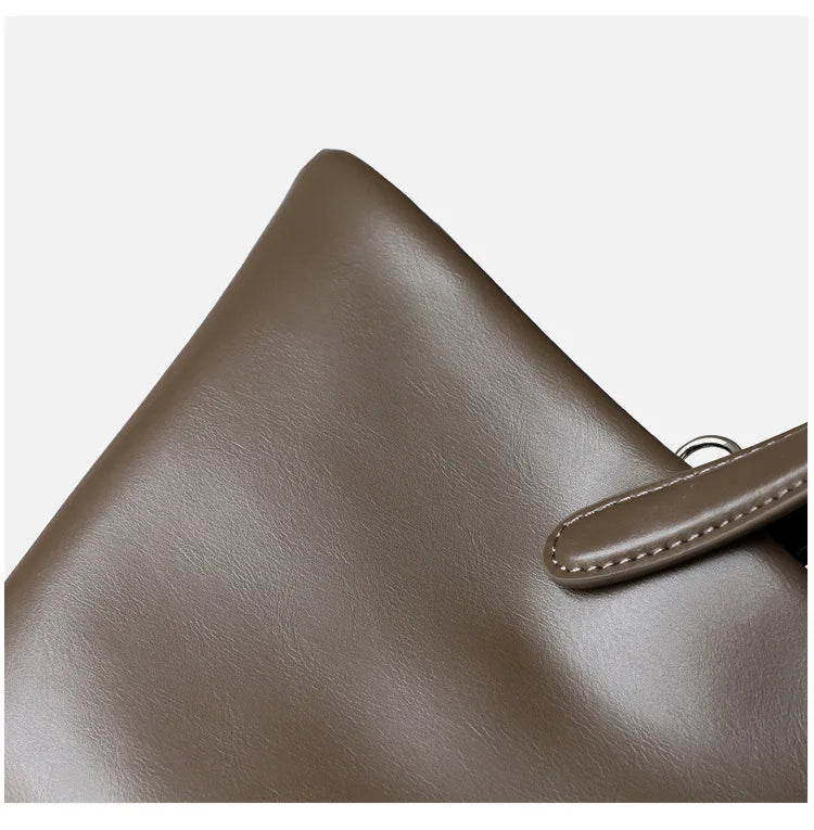 2026 New Summer Genuine Leather Casual Totes High Quality Women Shoulder Crossbody Bags Ladies Large Commute Handbags Coffee