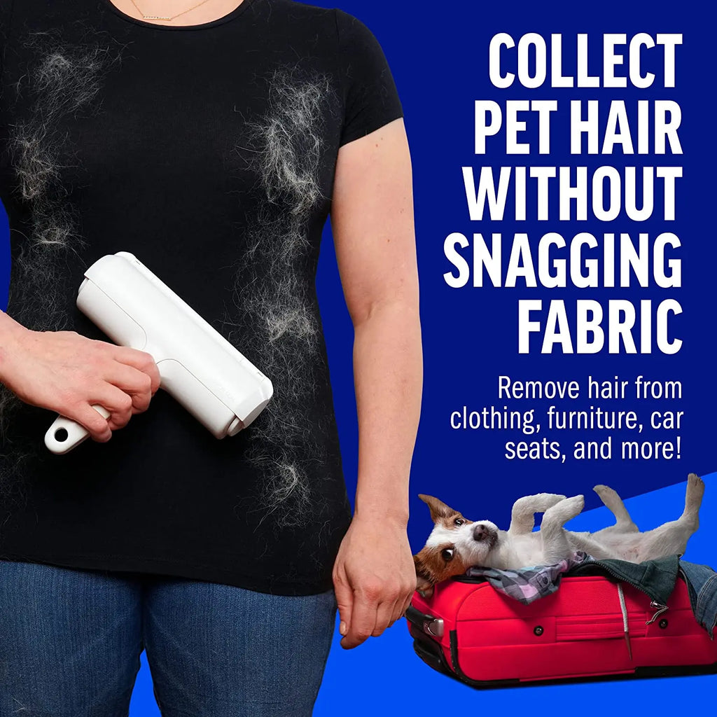 Tierhaarentferner-Roller – Hunde- & Katzenfellentferner mit Selbstreinigungsbasis – Effizientes Tierhaarentfernungsgerät – Perfekt für Möbel