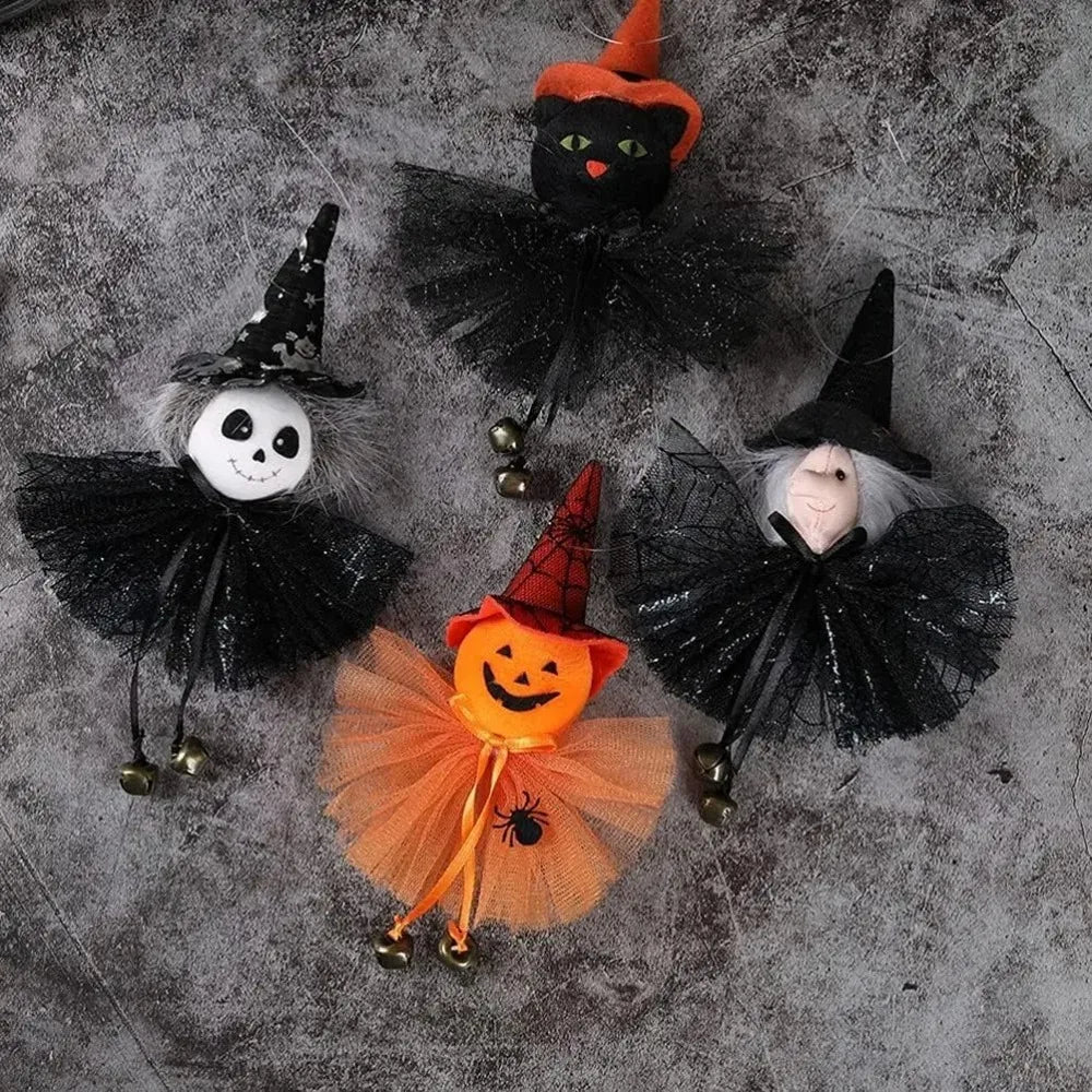 Halloween-Dekorationen Puppe Bar-Dekor Kürbis Geist Hexe Anhänger Gruselige Halloween Kindergeschenk Halloween-Party-Dekoration für Zuhause