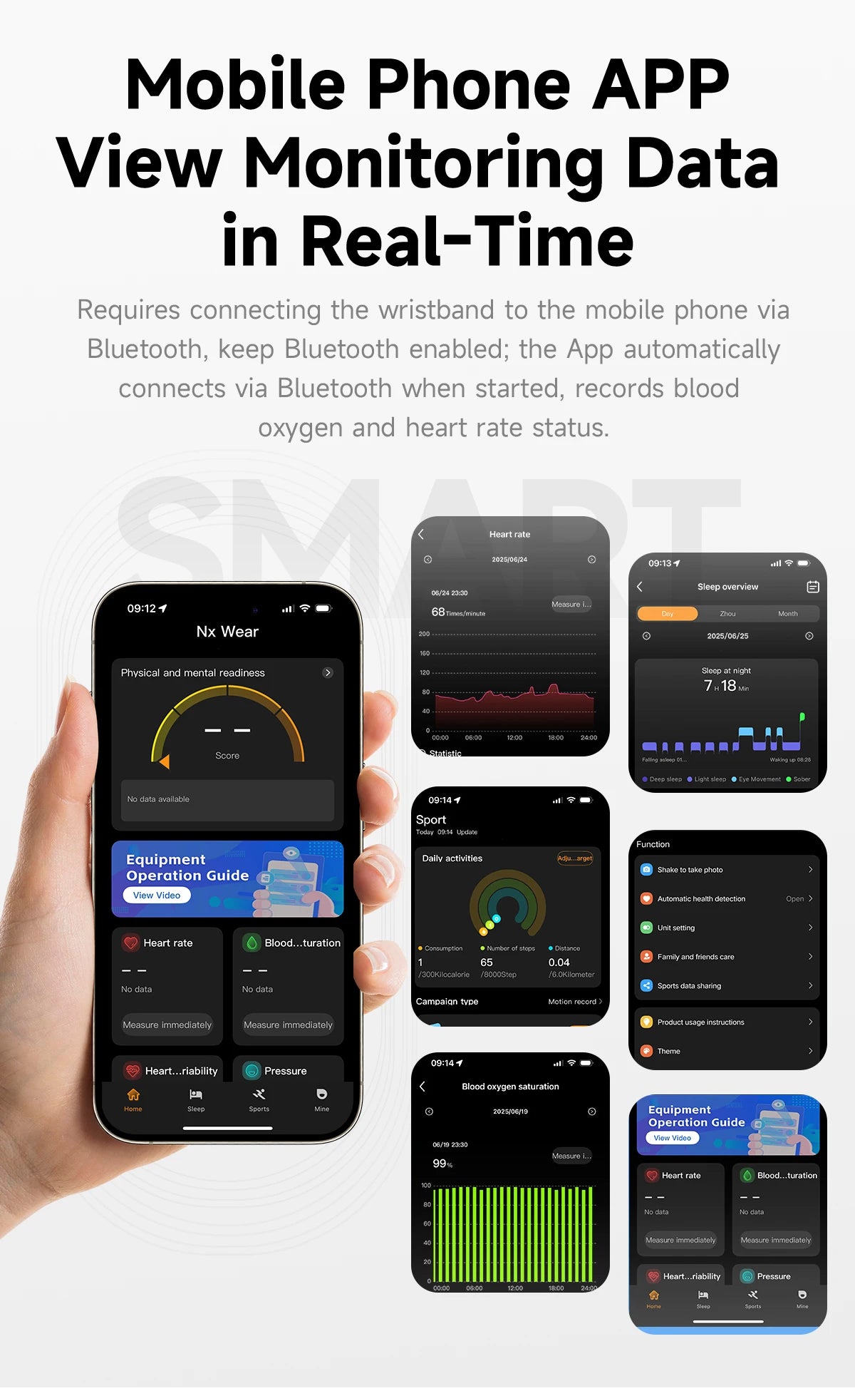 LIGE Bracelet Ultra-mince Sport Fitness Tracker Santé Smart Bracelet Podomètre Moniteur de Fréquence Cardiaque Montre Intelligente Rappel d'Appel