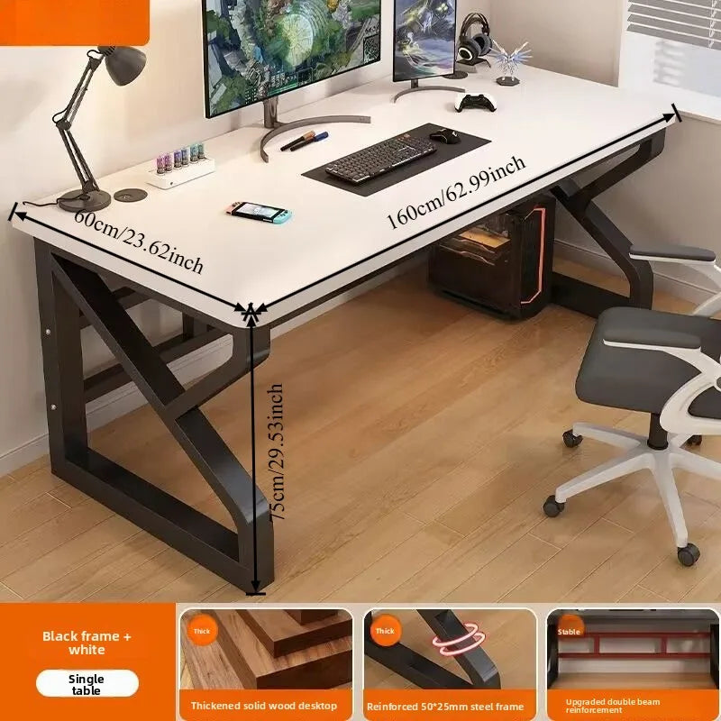 Computertischmöbel für Home Office, Gaming-Schreibtisch, Workstation, Studiertisch mit mehreren Größenoptionen, moderne Wohnmöbel