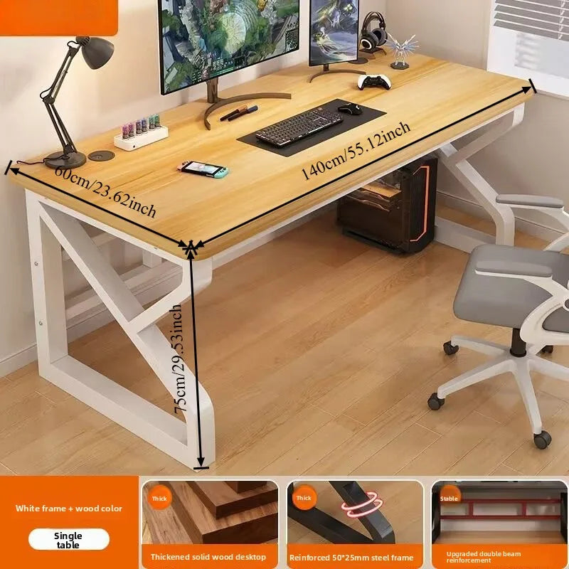 Computertischmöbel für Home Office, Gaming-Schreibtisch, Workstation, Studiertisch mit mehreren Größenoptionen, moderne Wohnmöbel