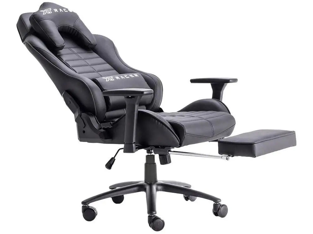 Gaming Stuhl XT Racer Liegend Drehbar Schwarz Platin W Serie