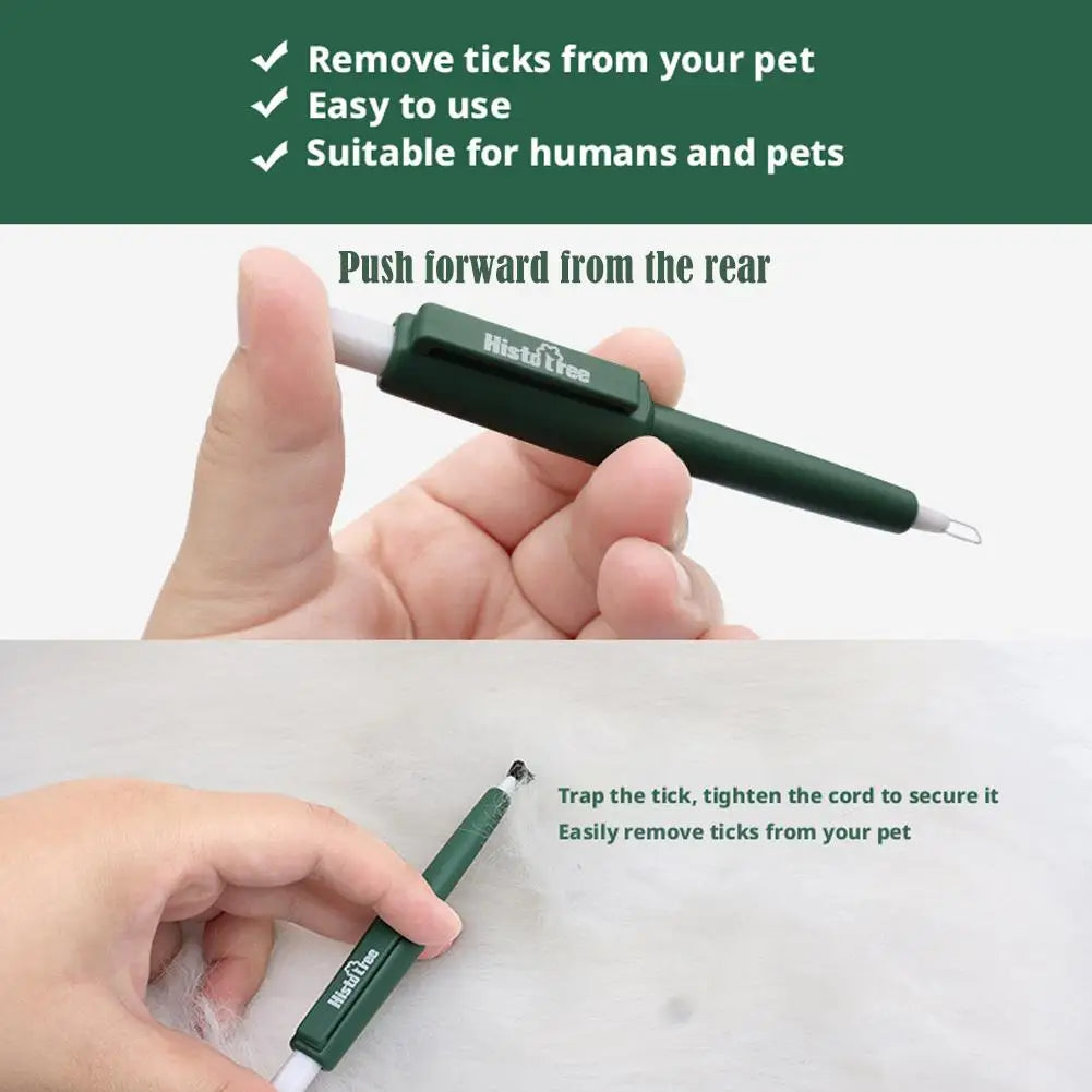 1 Stück Haustier Zeckenentferner Werkzeug Robust Familie Haustier Flohkontrolle Wasserdicht Tragbarer Rostfreier Zeckenentferner Stift Für Katze Hund Und Menschen