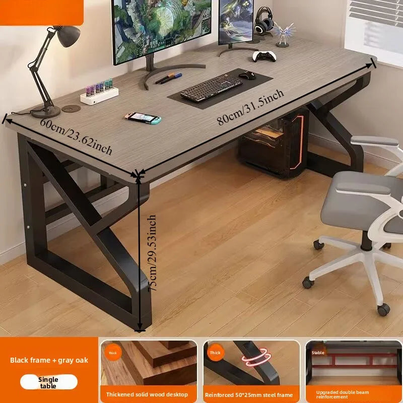 Computertischmöbel für Home Office, Gaming-Schreibtisch, Workstation, Studiertisch mit mehreren Größenoptionen, moderne Wohnmöbel