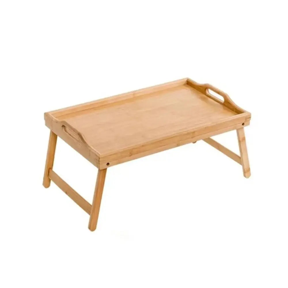New Folding Table Multifunction Bamboo Dining-table Mini Breakfast Dessert Tray Bedroom
