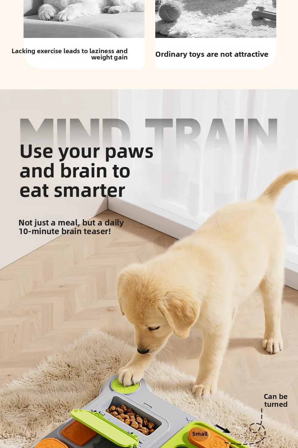 Jouet Distributeur de Friandises Interactif pour Animaux : Conçu pour l'Entraînement de l'IQ des Chiens de Petite à Moyenne Taille, Nouveauté.