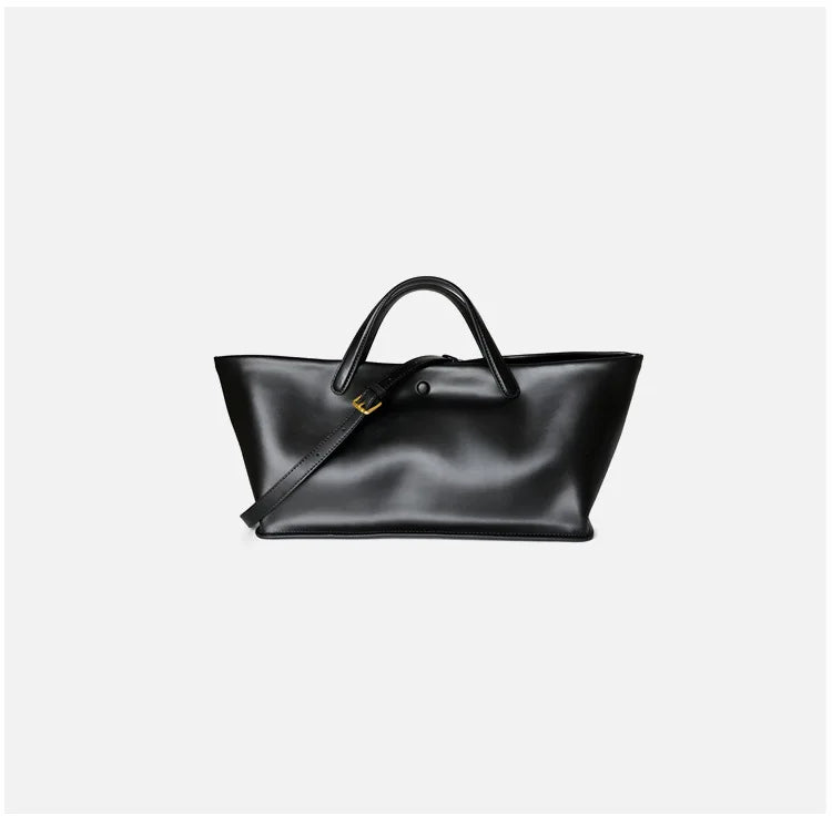 2026 New Summer Genuine Leather Casual Totes High Quality Women Shoulder Crossbody Bags Ladies Large Commute Handbags Coffee
