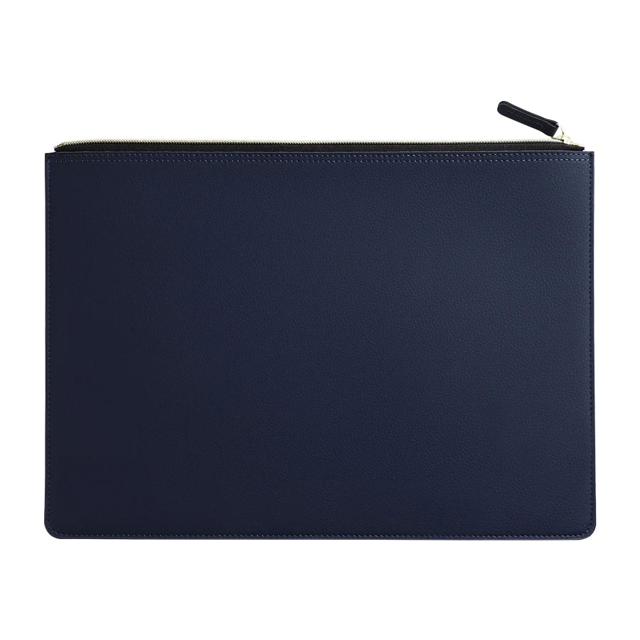 Leather Business A4 File Folder Zipper Document Bag Contract File Organizer Briefcase Portfolio,Bag For Contract/Invoice Storage