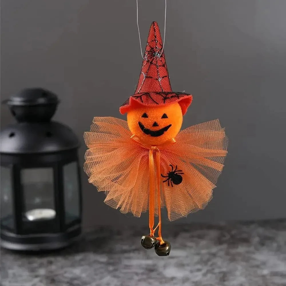 Halloween-Dekorationen Puppe Bar-Dekor Kürbis Geist Hexe Anhänger Gruselige Halloween Kindergeschenk Halloween-Party-Dekoration für Zuhause
