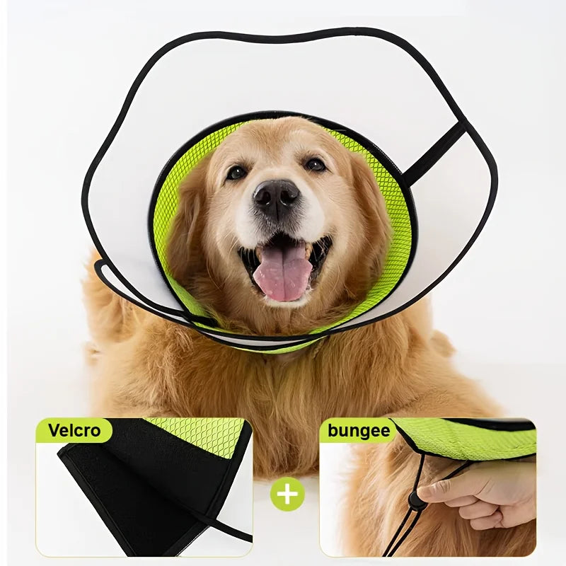 Pet Collar, Made of Both Soft and Hard Materials, Breathable, Anti-scratching and Anti-biting, Suitable for Both Cats and Dogs