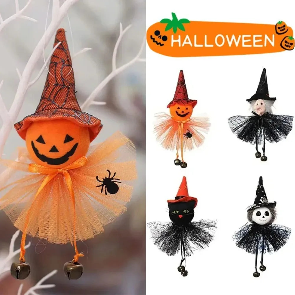 Halloween-Dekorationen Puppe Bar-Dekor Kürbis Geist Hexe Anhänger Gruselige Halloween Kindergeschenk Halloween-Party-Dekoration für Zuhause