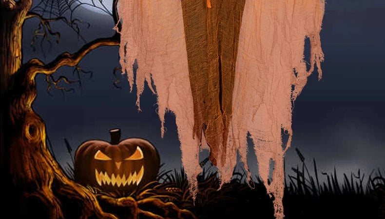 Halloween Dekoration Leuchtender Dämon Kürbis Vogelscheuche Hängende Ornamente Gedrehter Kopf Kürbis Halloween Horror Heimdekoration Garten