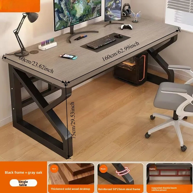 Computertischmöbel für Home Office, Gaming-Schreibtisch, Workstation, Studiertisch mit mehreren Größenoptionen, moderne Wohnmöbel